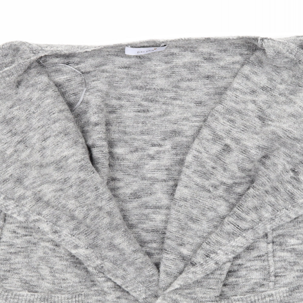 Marks and Spencer Womens Grey  Knit Cardigan Jumper Size XL