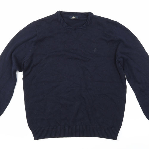 Easy Mens Blue   Pullover Jumper Size L