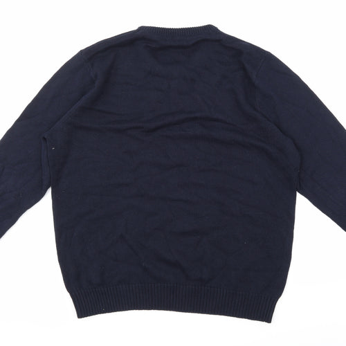 Easy Mens Blue   Pullover Jumper Size L