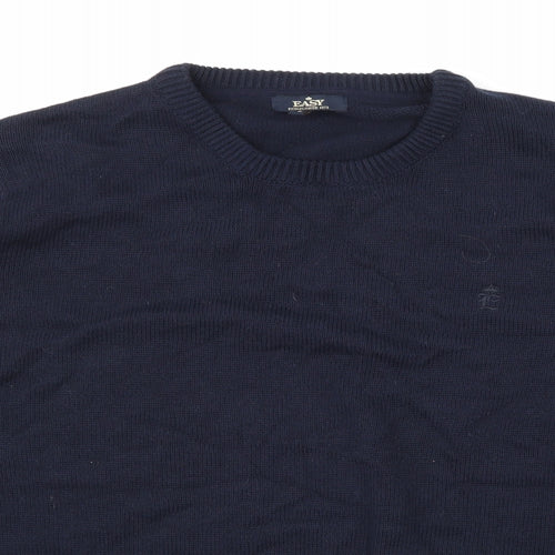 Easy Mens Blue   Pullover Jumper Size L