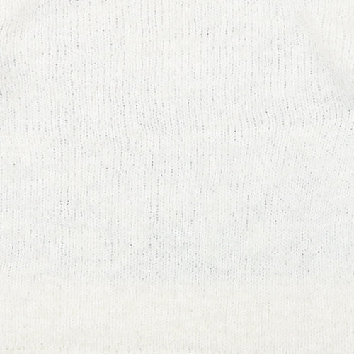 Dorothy Perkins Womens White  Knit Pullover Jumper Size 16