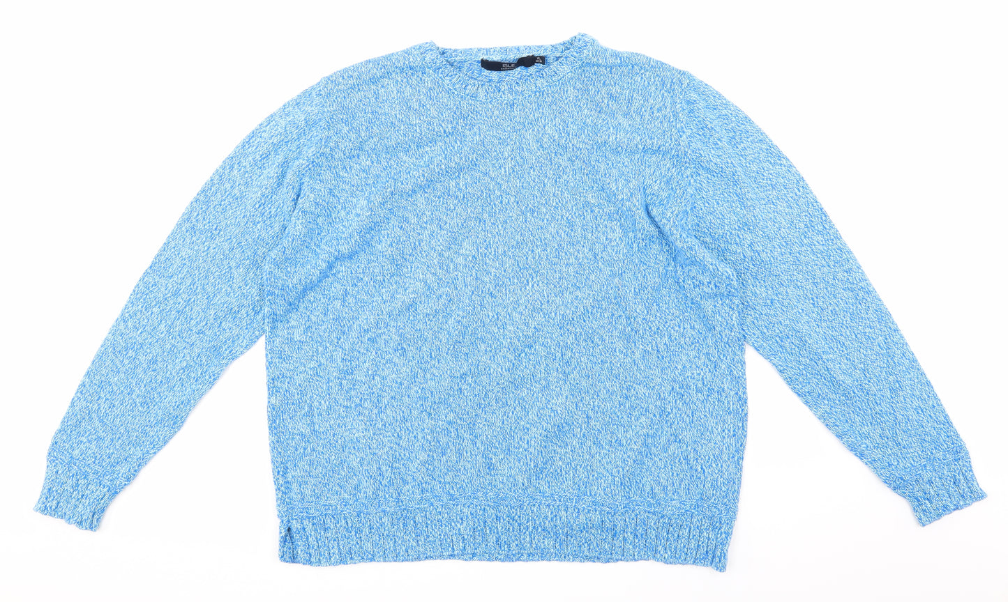 isle Womens Blue  Knit Pullover Jumper Size XL