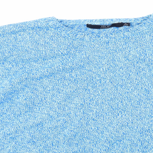 isle Womens Blue  Knit Pullover Jumper Size XL