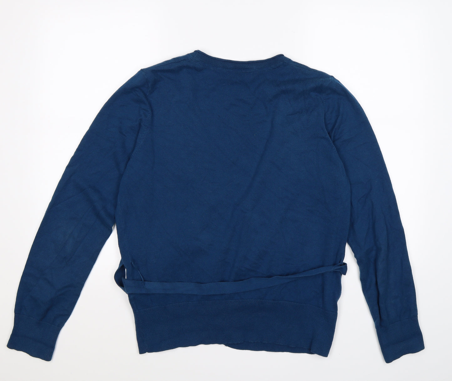 Laura Ashley Womens Blue  Knit Cardigan Jumper Size 18