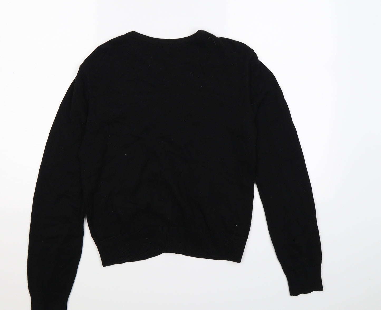 H&M Womens Black  Knit Cardigan Jumper Size S