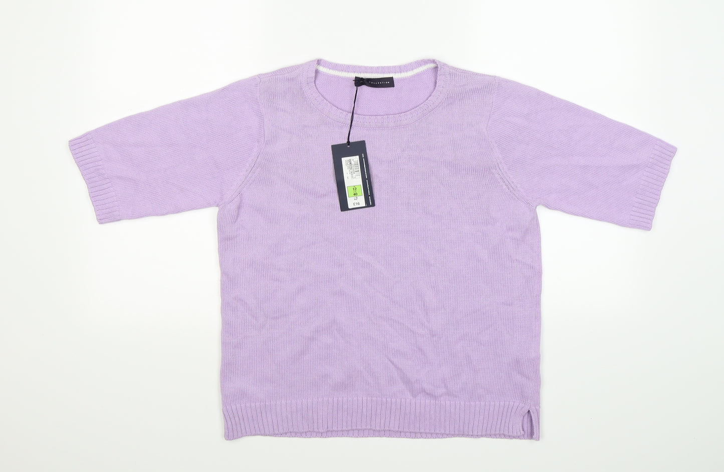 Marks and Spencer Womens Purple  Knit Cardigan Jumper Size 12