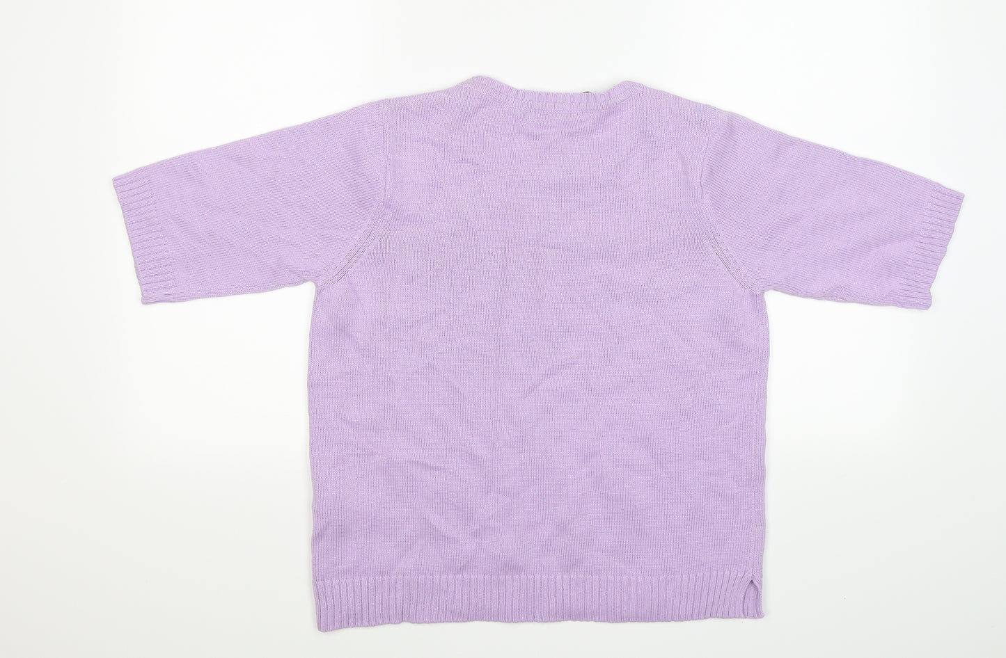 Marks and Spencer Womens Purple  Knit Cardigan Jumper Size 12