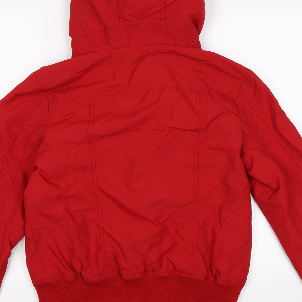 NEXT Womens Red   Windbreaker Jacket Size 10