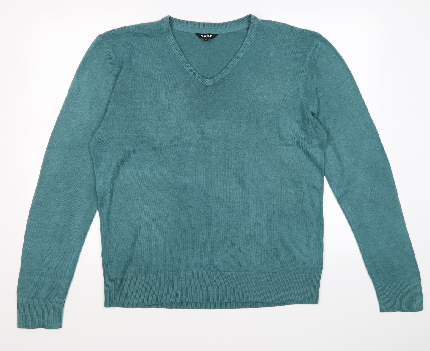 Peacocks Womens Green  Knit Pullover Jumper Size XL