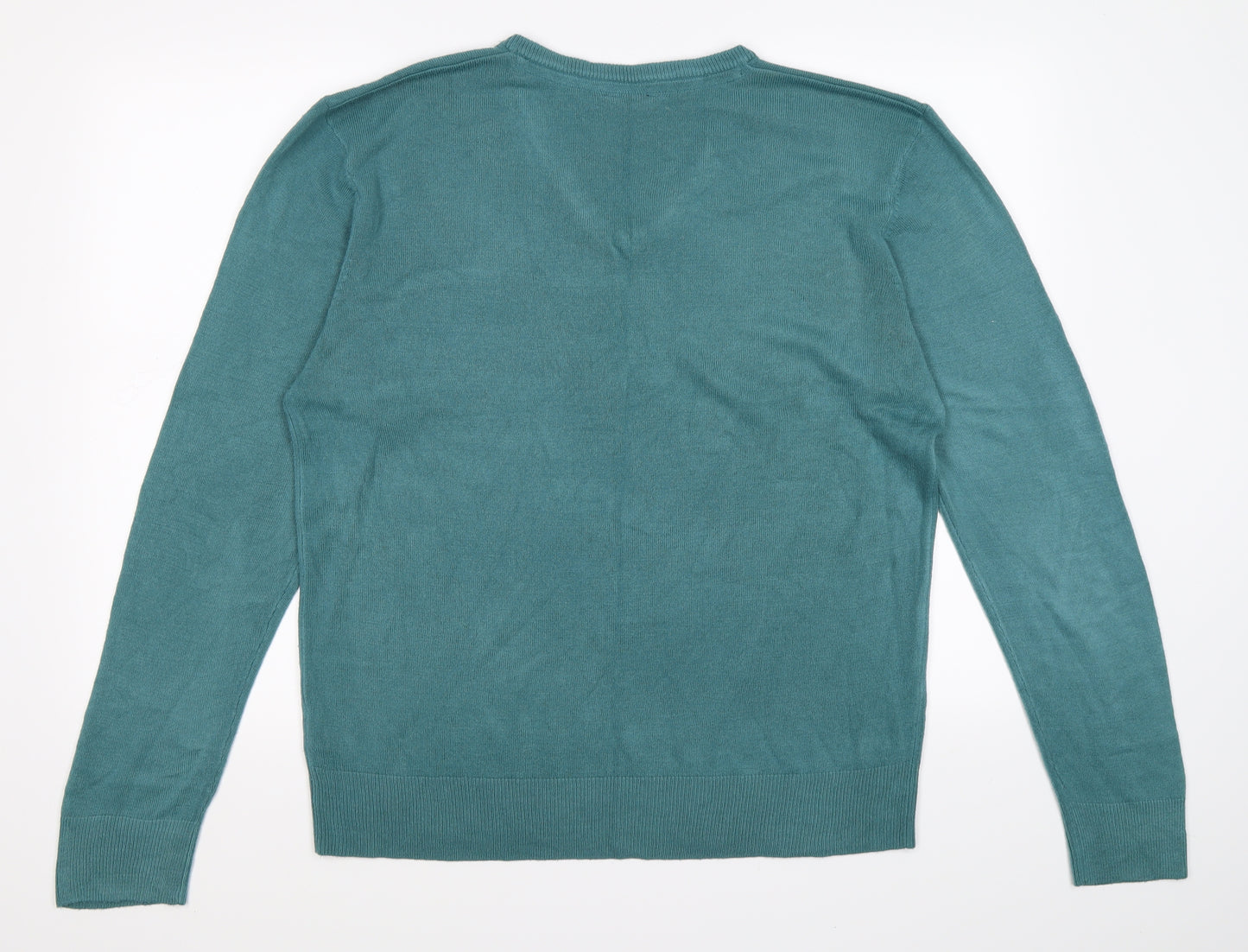 Peacocks Womens Green  Knit Pullover Jumper Size XL
