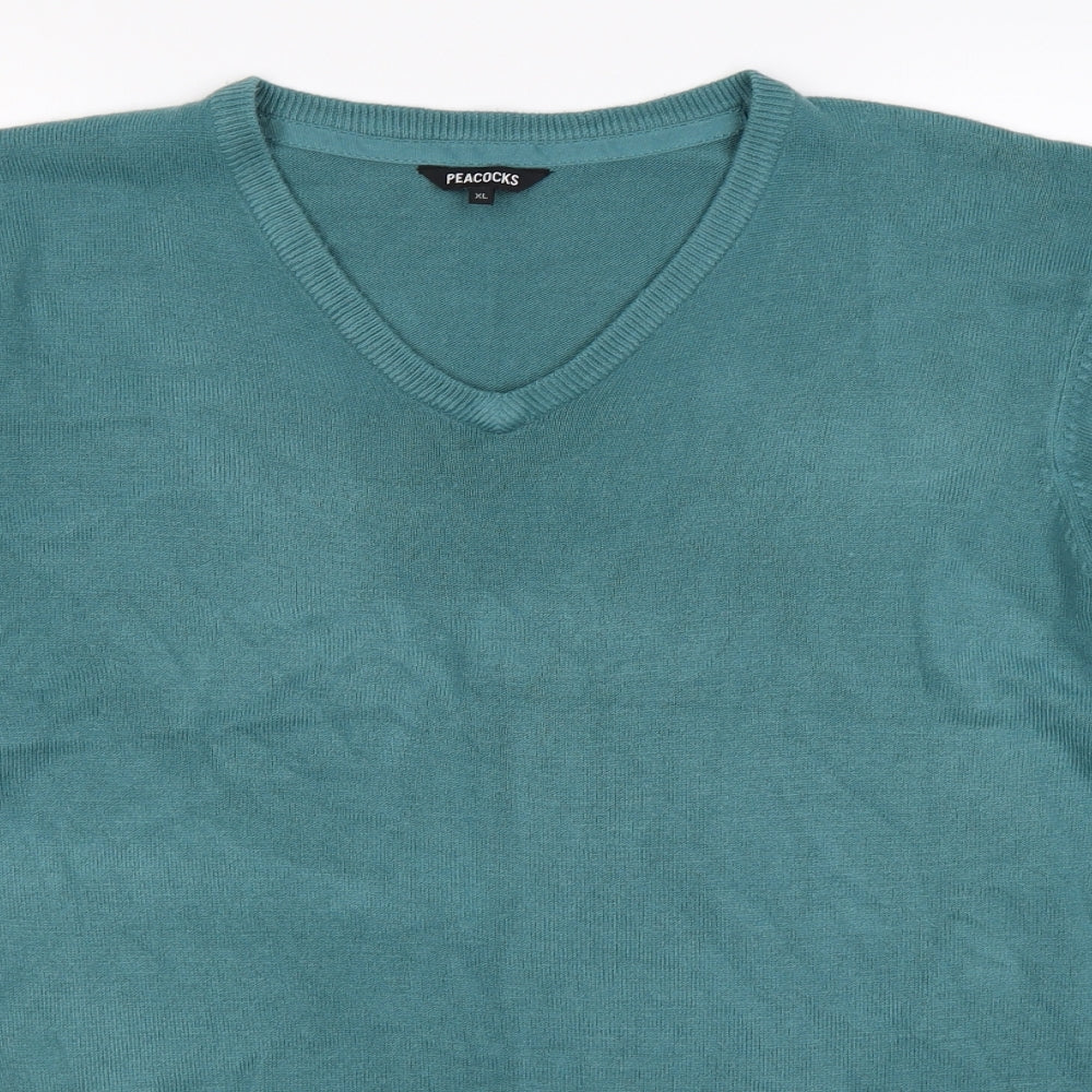 Peacocks Womens Green  Knit Pullover Jumper Size XL