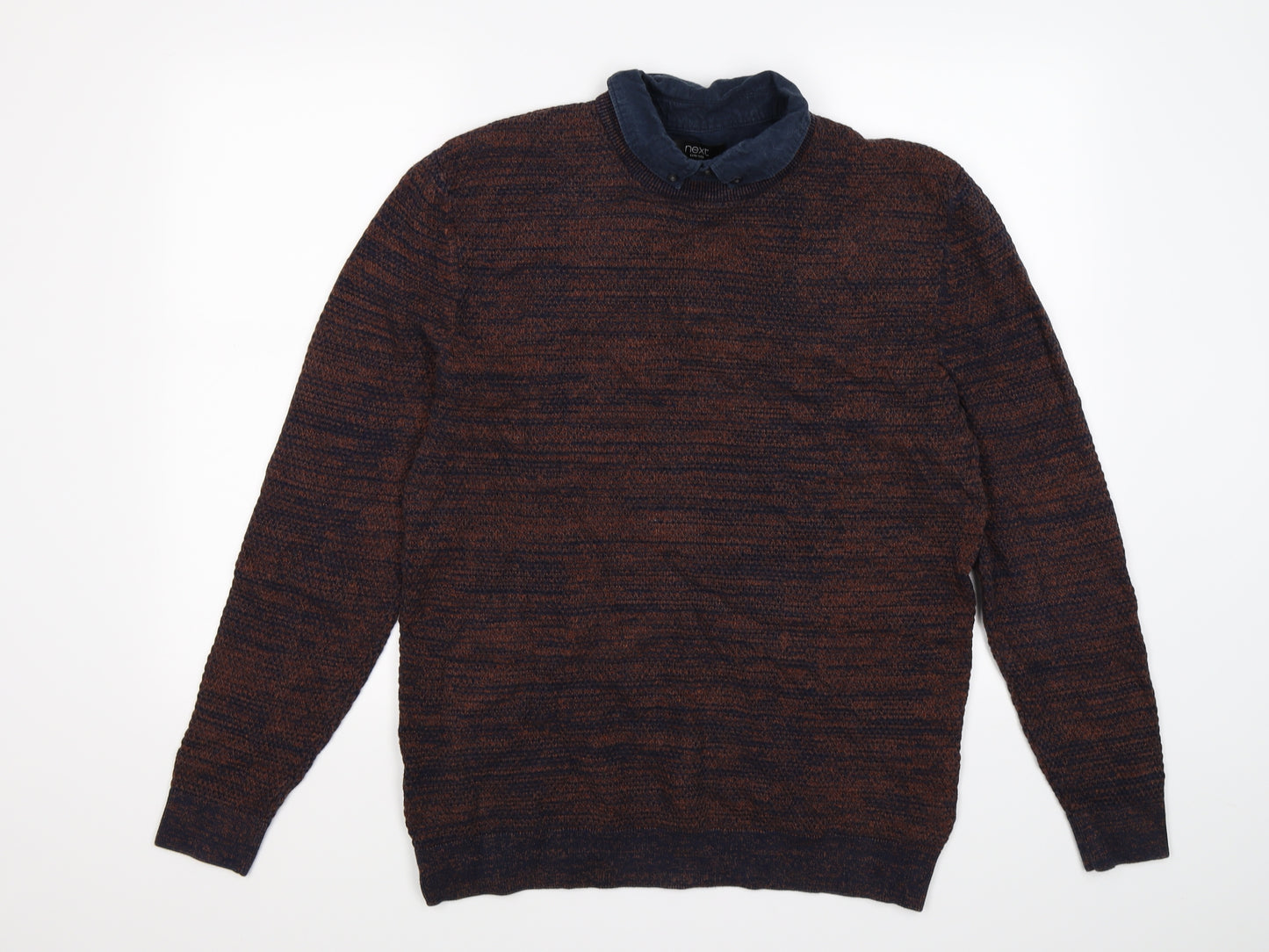 NEXT Mens Blue  Knit Pullover Jumper Size XL