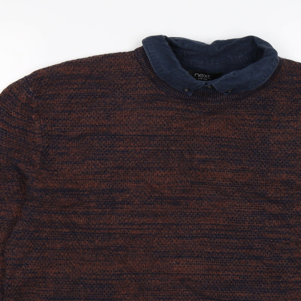 NEXT Mens Blue  Knit Pullover Jumper Size XL