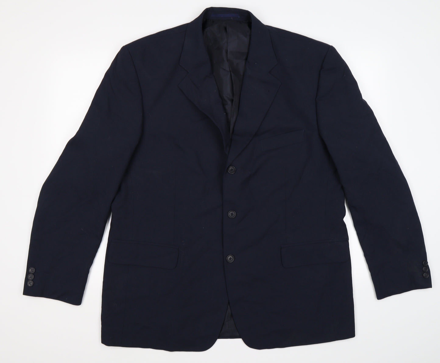 Essentials Mens Blue   Jacket Suit Jacket Size 44