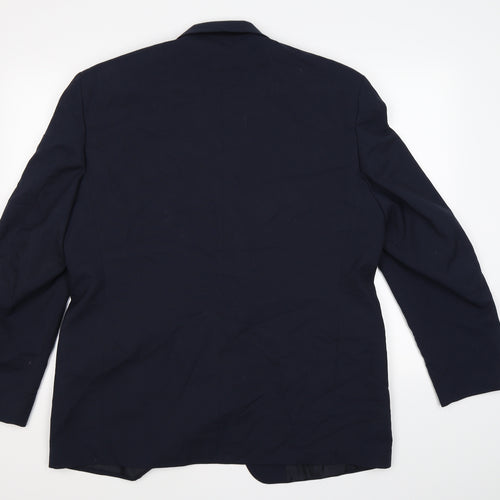 Essentials Mens Blue   Jacket Suit Jacket Size 44