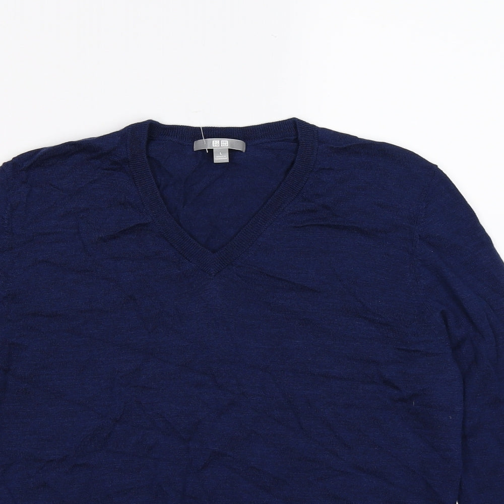 Uniqlo Womens Blue  Knit Pullover Jumper Size L