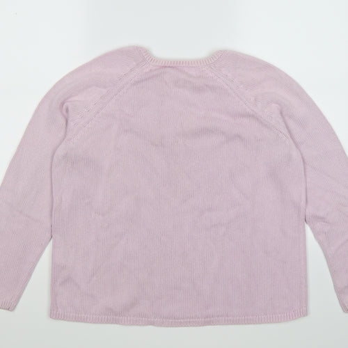 Marks and Spencer Womens Pink  Knit Pullover Jumper Size 14