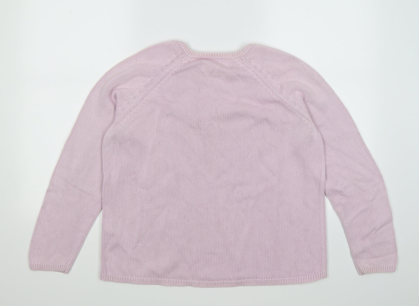 Marks and Spencer Womens Pink  Knit Pullover Jumper Size 14