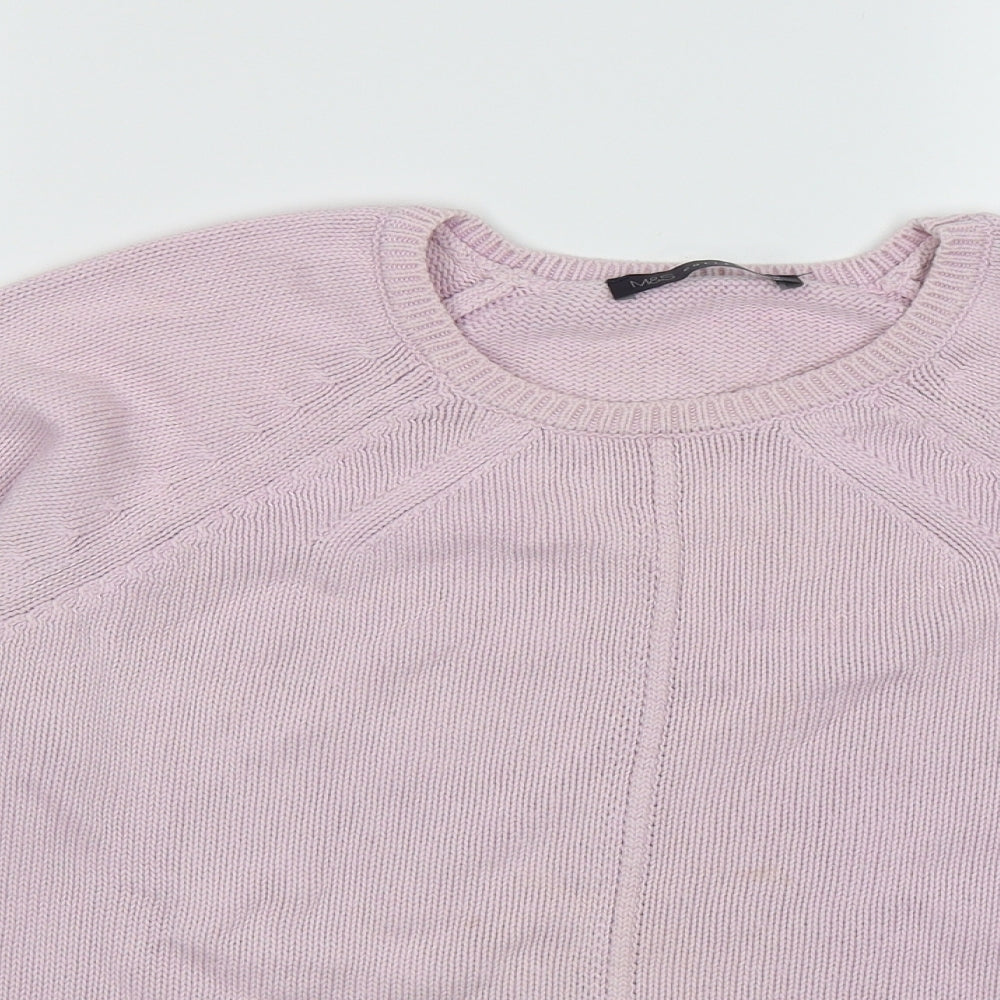 Marks and Spencer Womens Pink  Knit Pullover Jumper Size 14