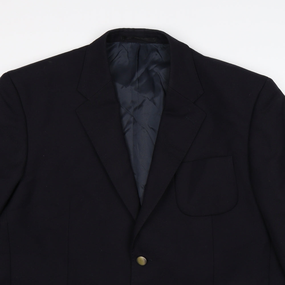 Slaters Mens Blue   Jacket Suit Jacket Size 44