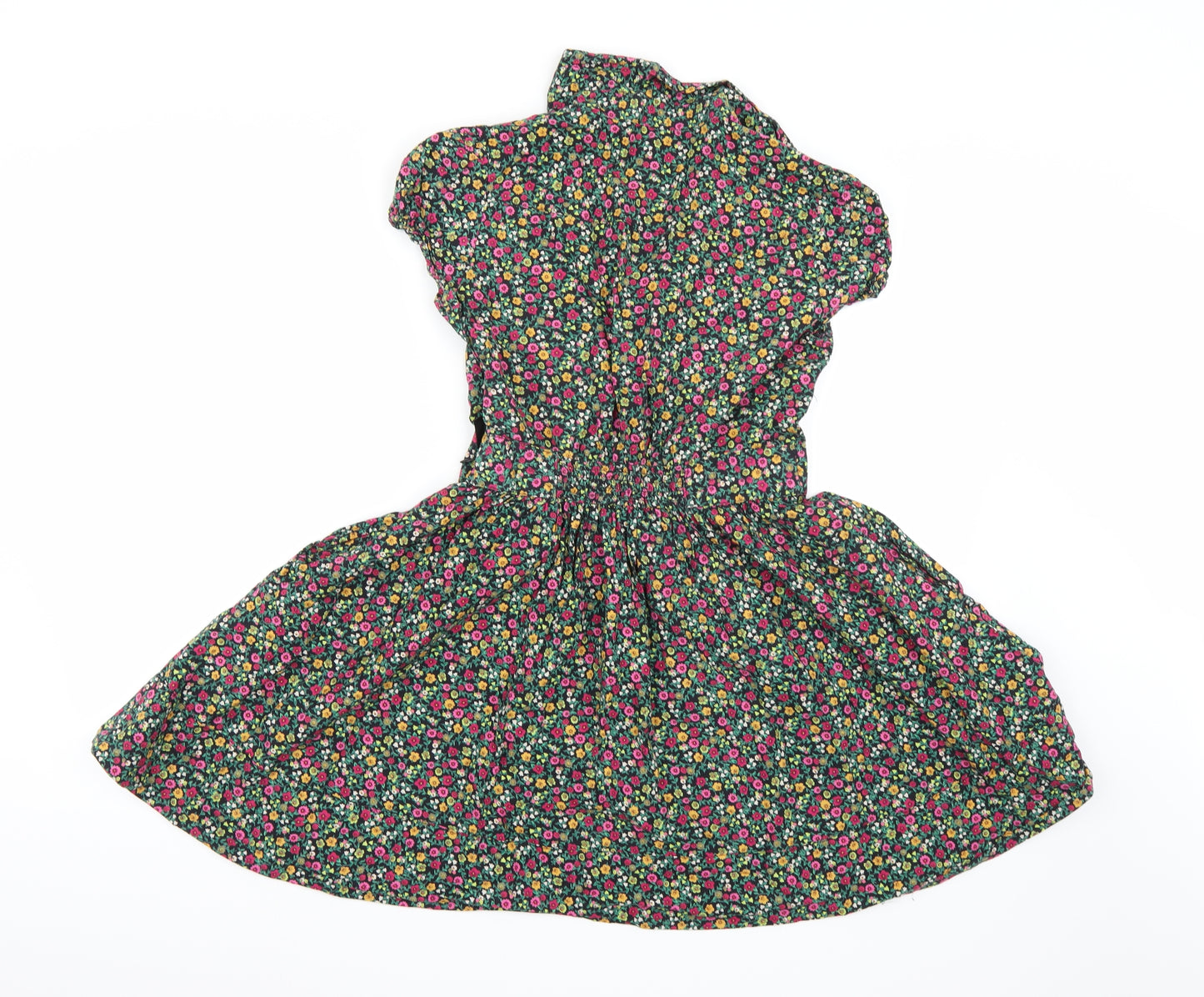 Divided Womens Black Floral  Shirt Dress  Size 12
