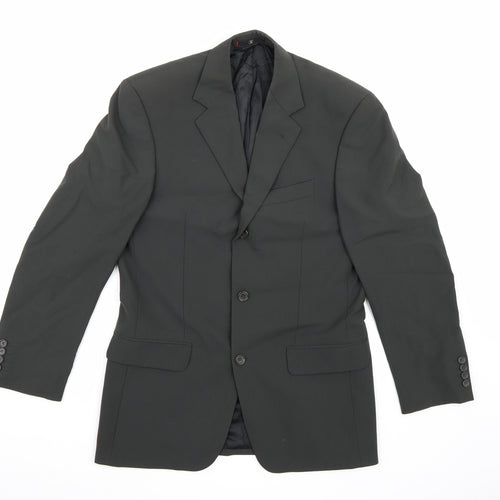 Ciro Citterio Mens Grey  Rayon Jacket Suit Jacket Size 36