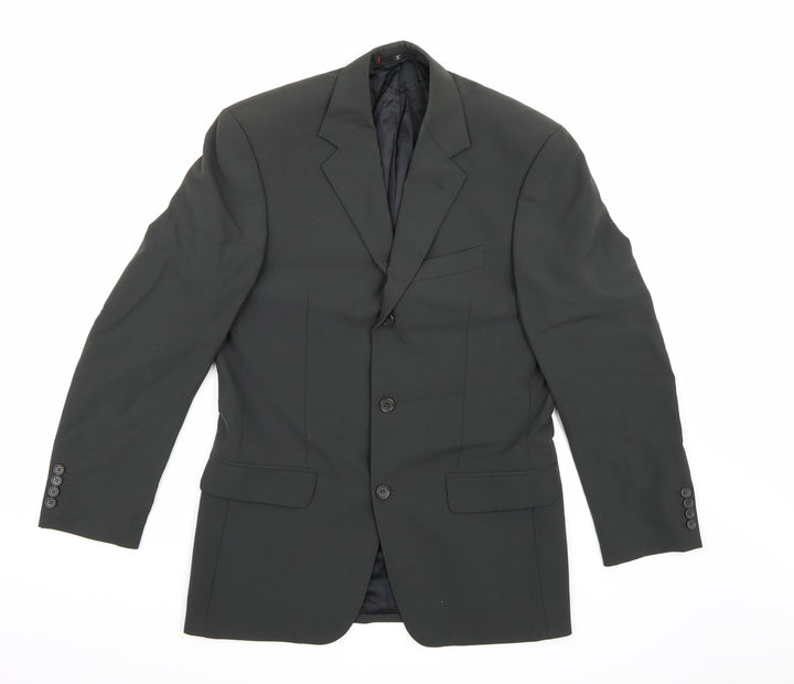 Ciro Citterio Mens Grey  Rayon Jacket Suit Jacket Size 36