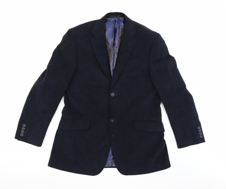 Ultimo Mens Blue Jacket Suit Jacket Size 40