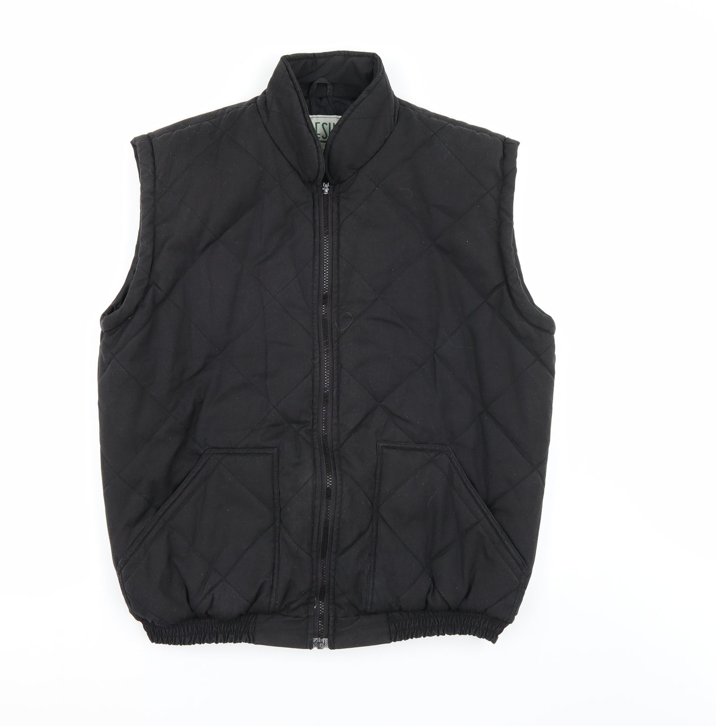 Result Mens Black   Gilet Coat Size M