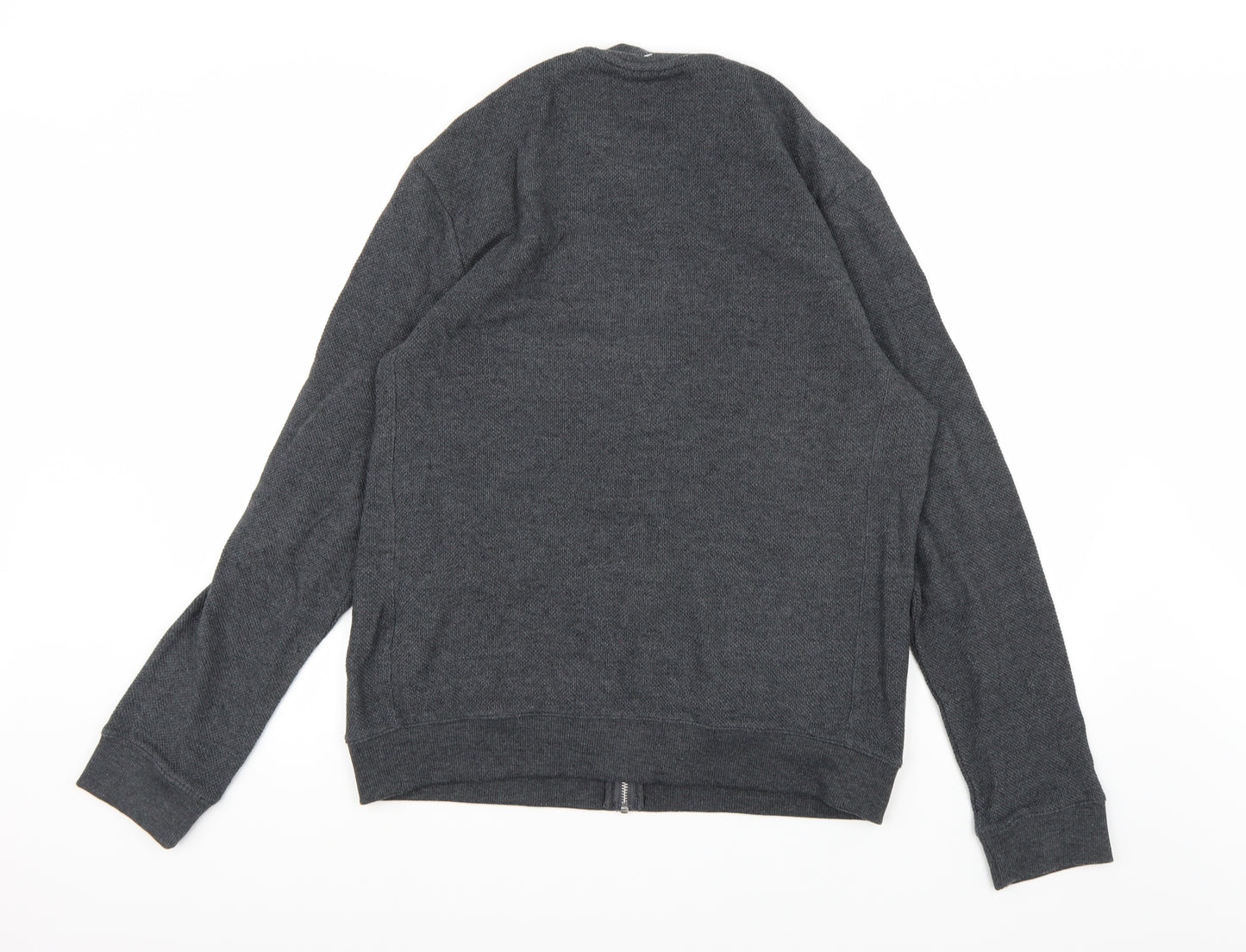 Burton Mens Grey  Knit Full Zip Jumper Size L