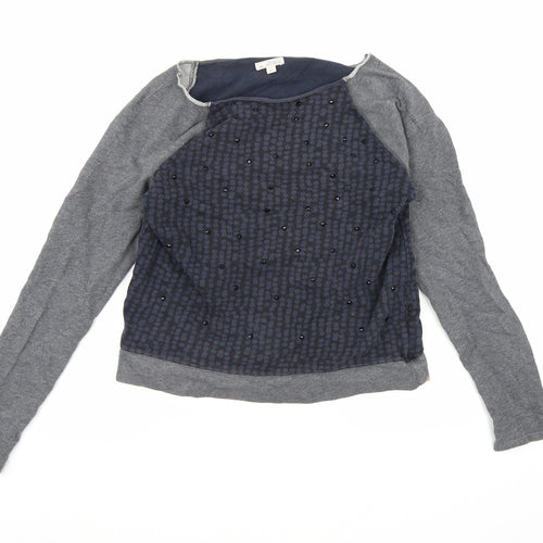 Gap Womens Multicoloured Geometric Jersey Pullover Sweatshirt Size S