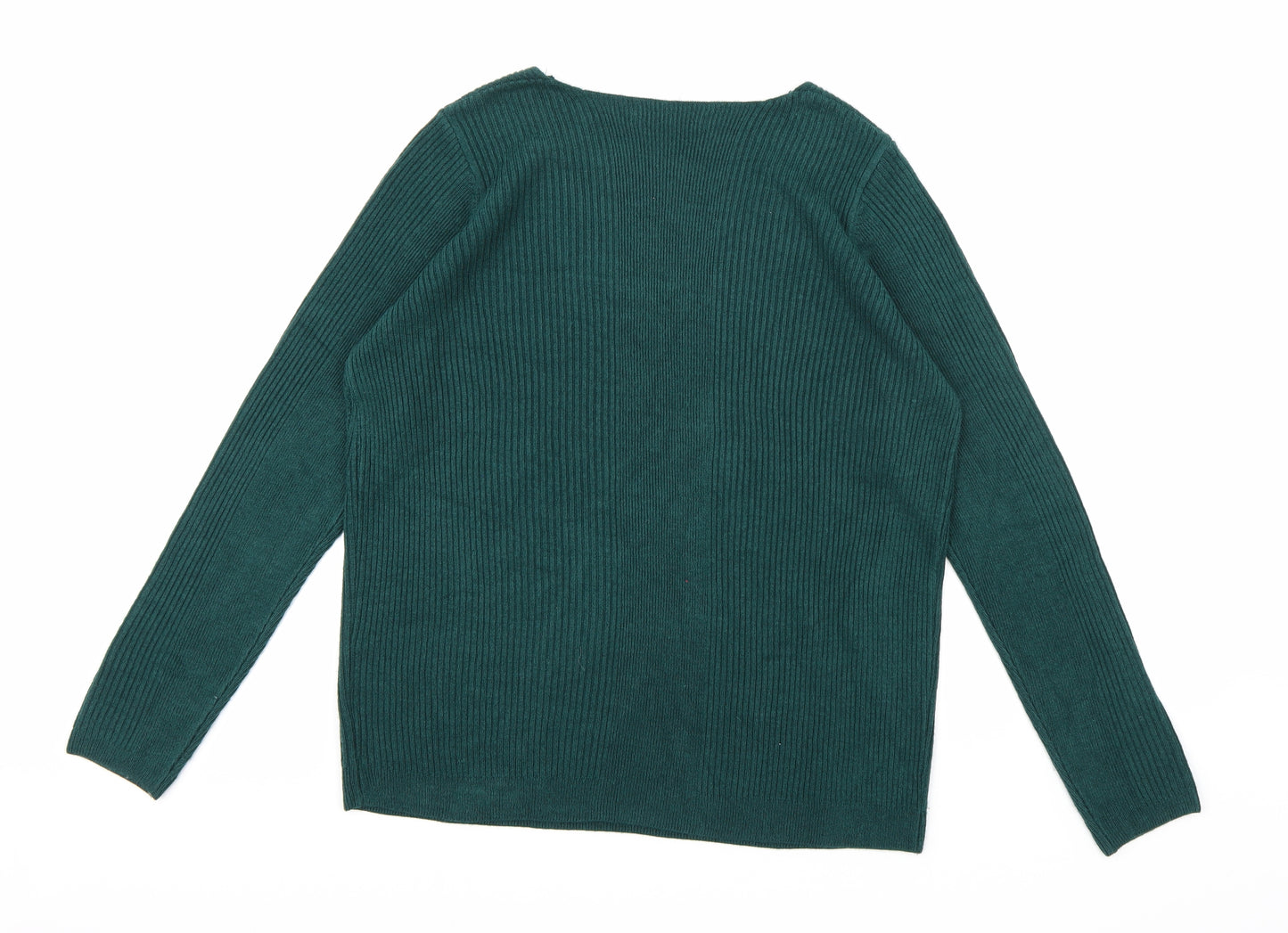 Marks and Spencer Womens Green  Knit Pullover Jumper Size 18