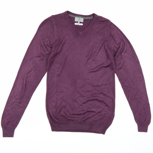 Marks and Spencer Mens Purple  Knit Pullover Jumper Size S