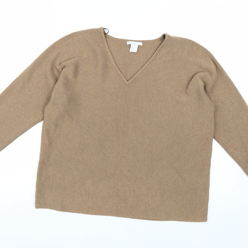H&M Womens Brown  Knit Pullover Jumper Size S