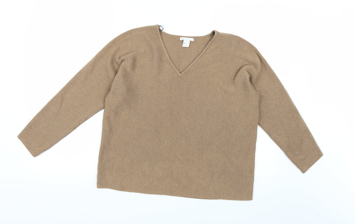 H&M Womens Brown Knit Pullover Jumper Size S