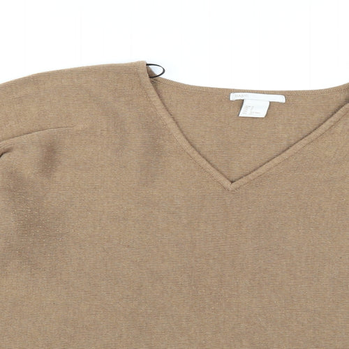H&M Womens Brown  Knit Pullover Jumper Size S