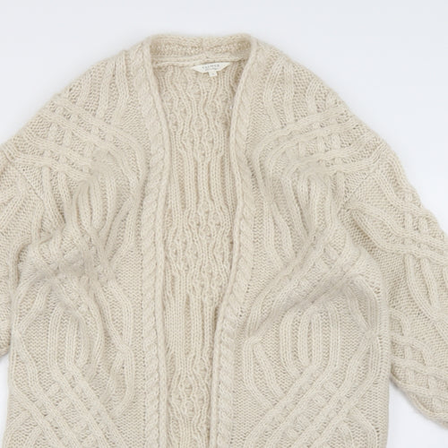 Falmer Heritage Womens Beige  Knit Cardigan Jumper Size S
