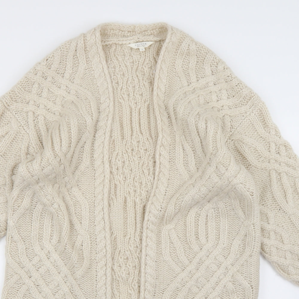 Falmer Heritage Womens Beige  Knit Cardigan Jumper Size S