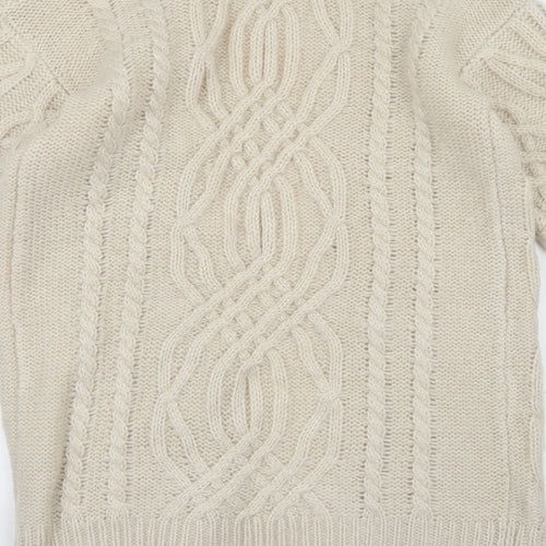 Falmer Heritage Womens Beige  Knit Cardigan Jumper Size S