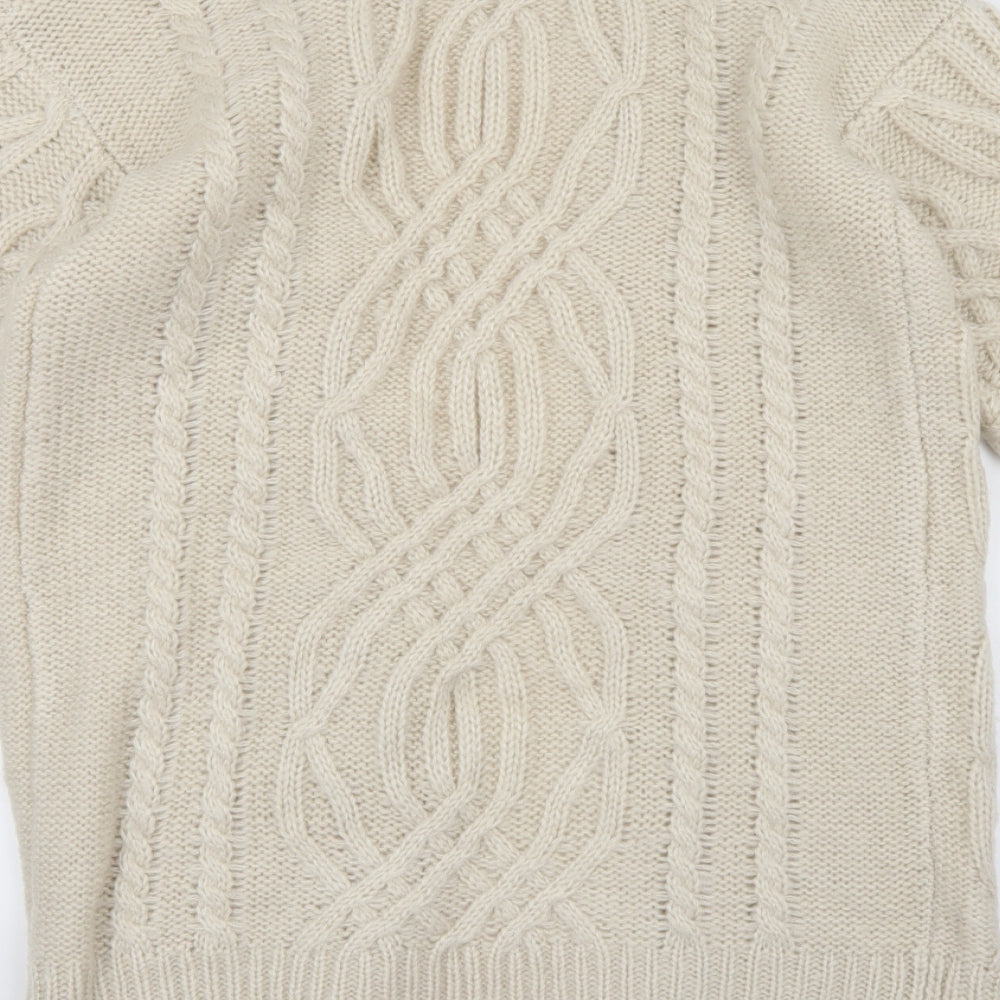Falmer Heritage Womens Beige  Knit Cardigan Jumper Size S