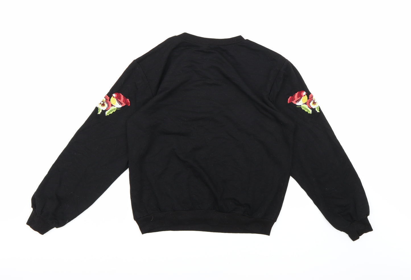 Monogram Womens Black   Pullover Sweatshirt Size S