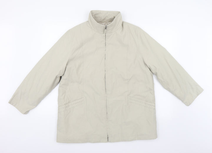 Bonmarché Womens Ivory   Overcoat Coat Size M
