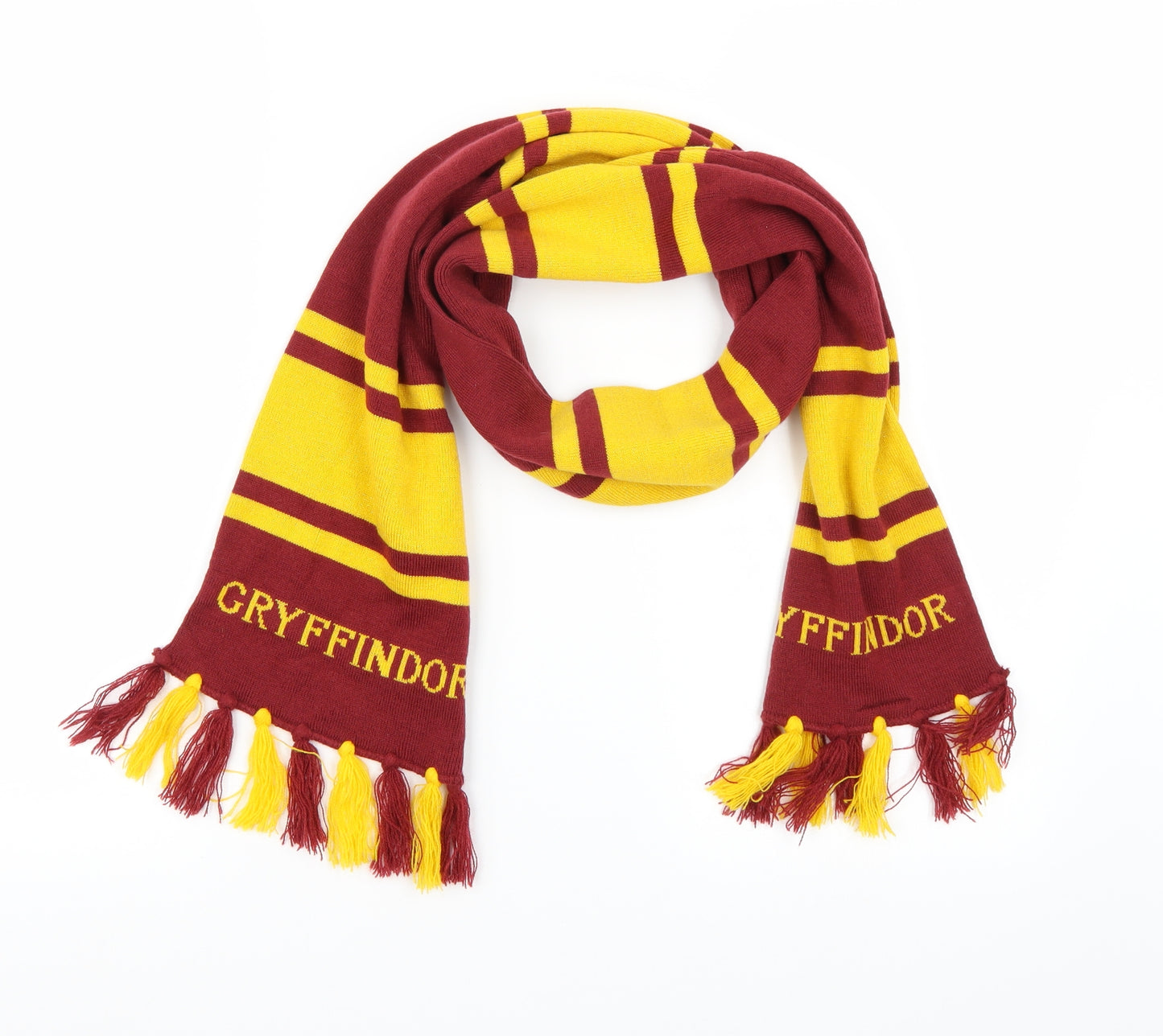 Harry Potter Womens Brown  Knit  Scarf   - Gryffindor Harry Potter