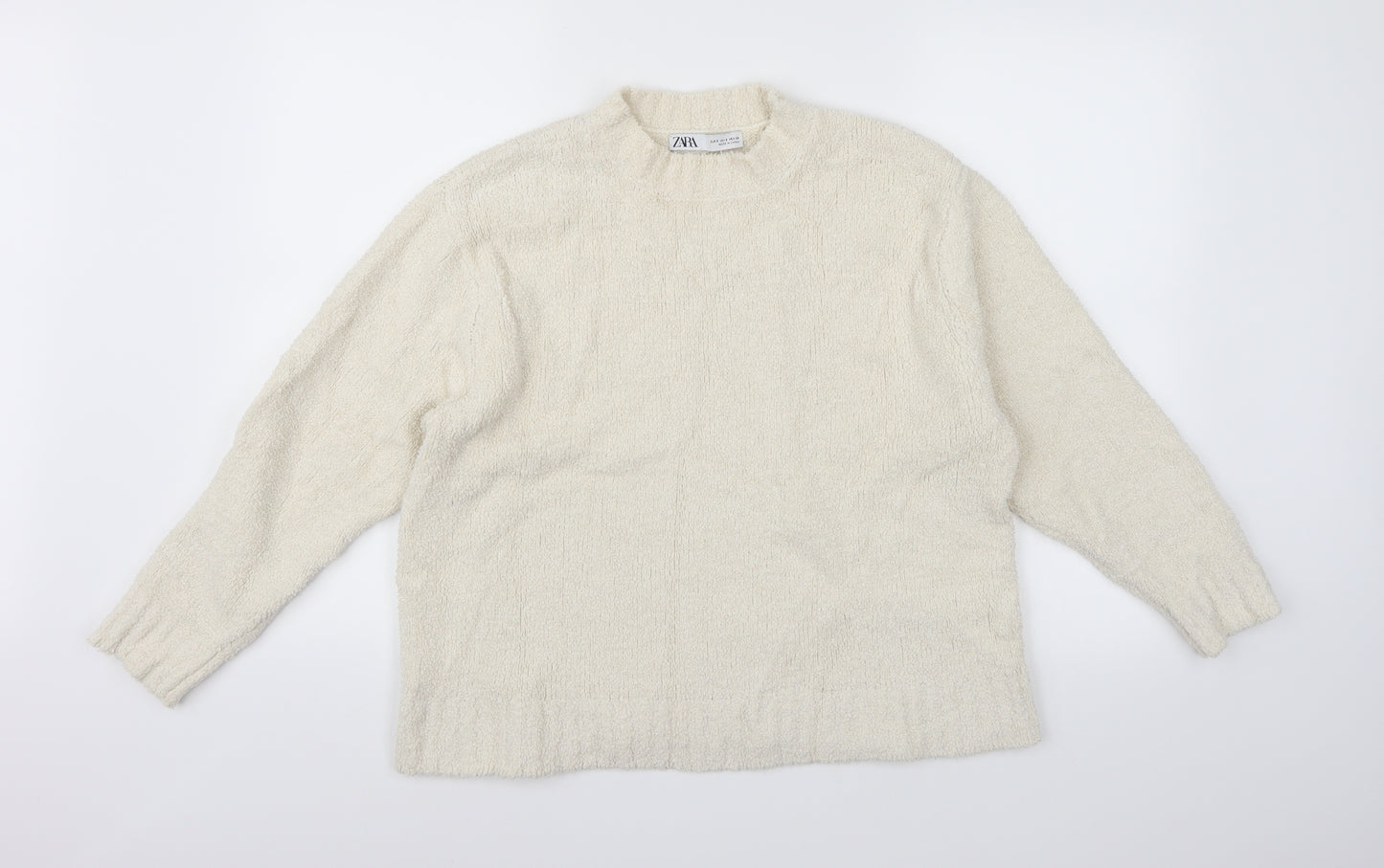 Zara Womens Beige  Knit Pullover Jumper Size S