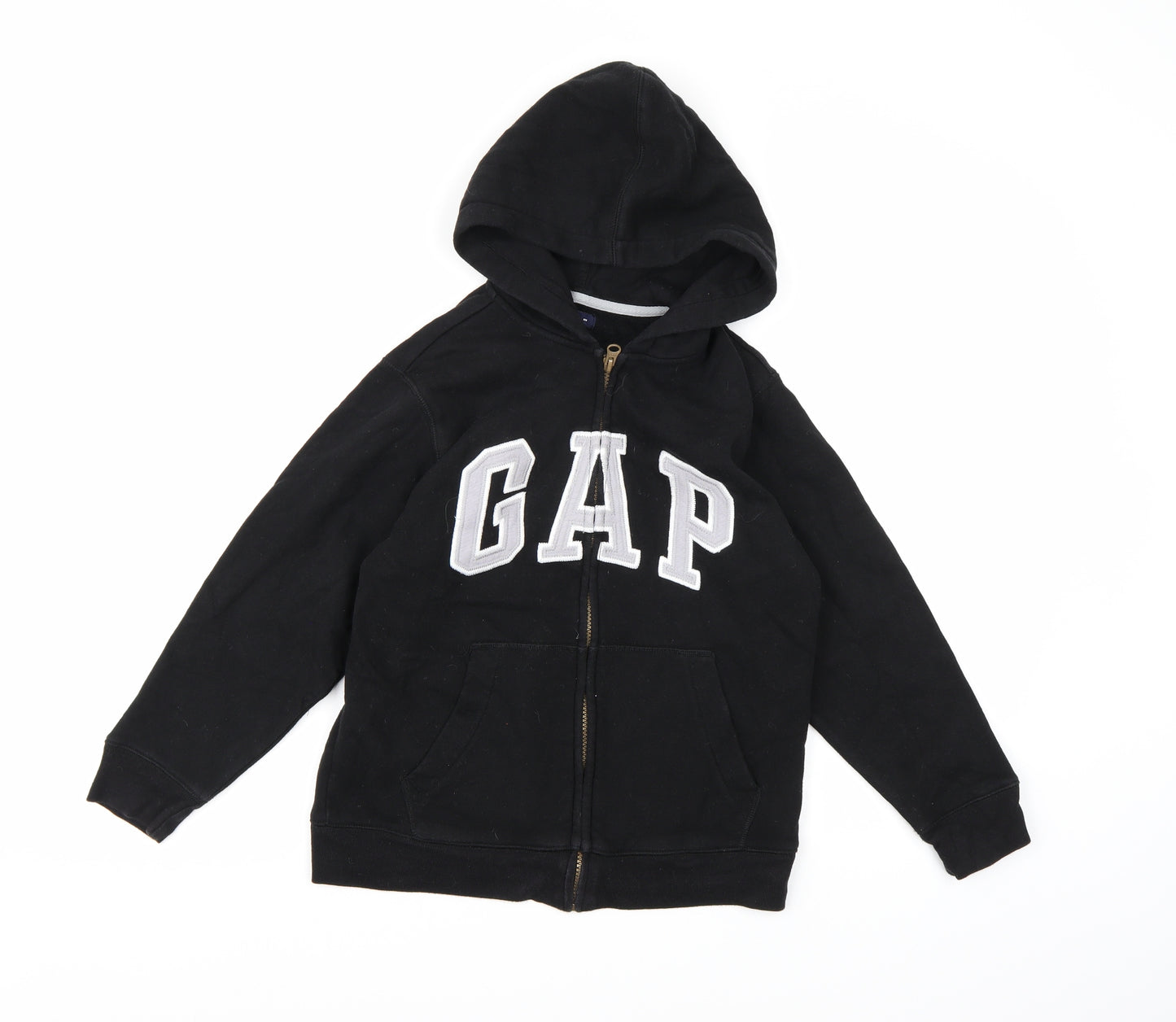 Gap Boys Black  Jersey Full Zip Hoodie Size M