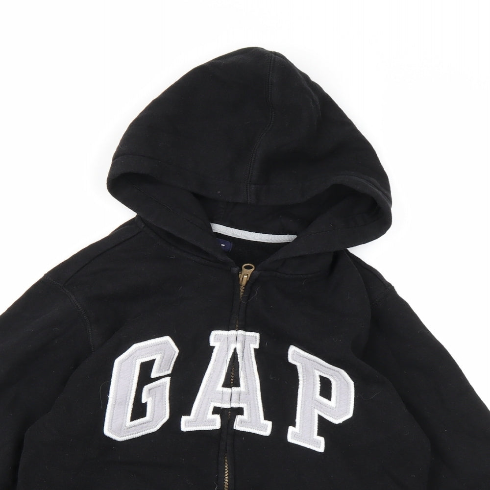 Gap Boys Black  Jersey Full Zip Hoodie Size M