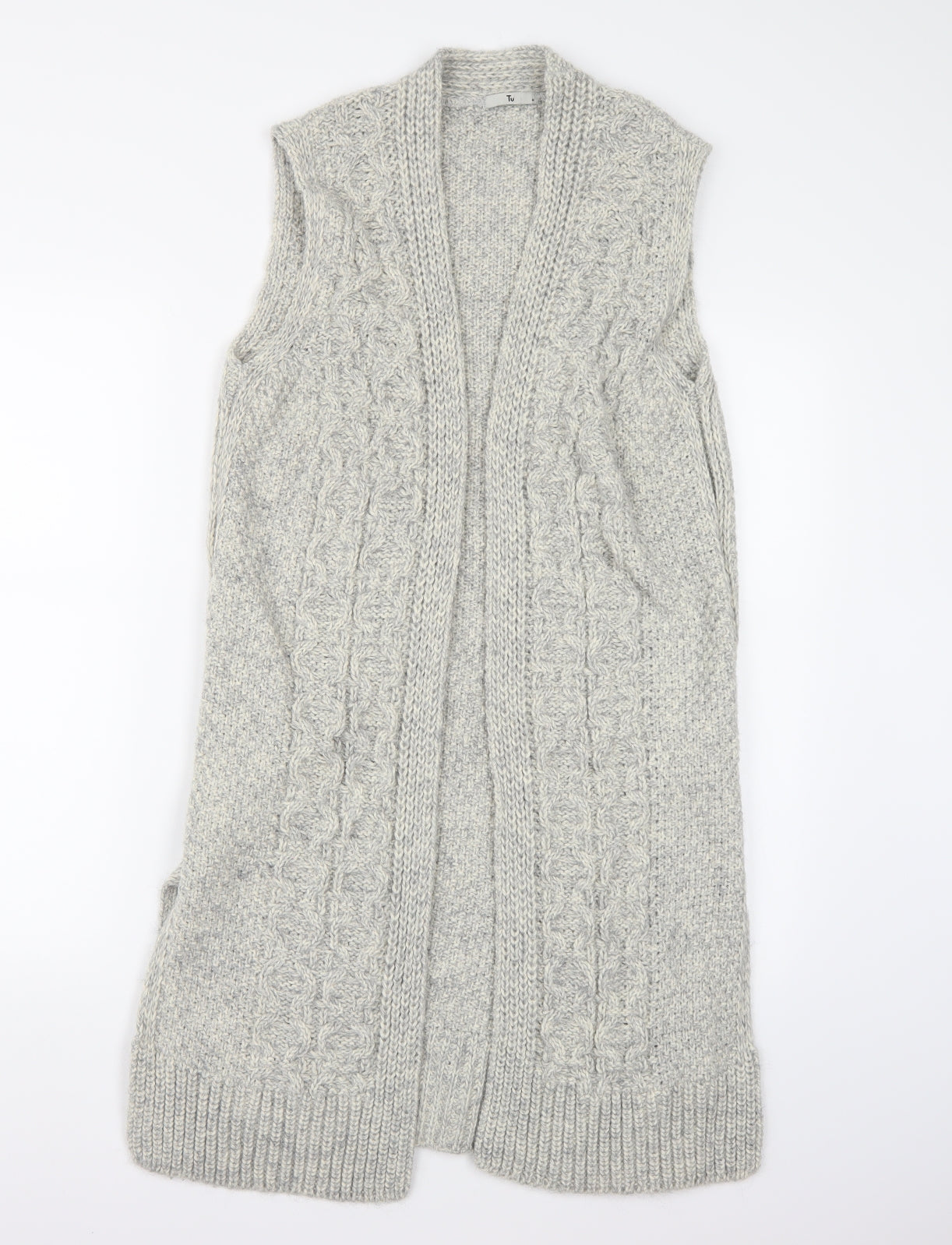 TU Womens Ivory  Knit Cardigan Jumper Size M