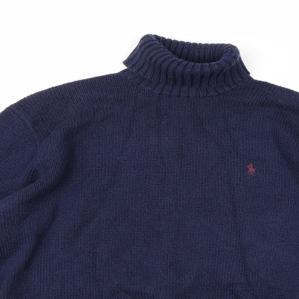Polo Ralph Lauren Mens Blue  Knit Pullover Jumper Size L