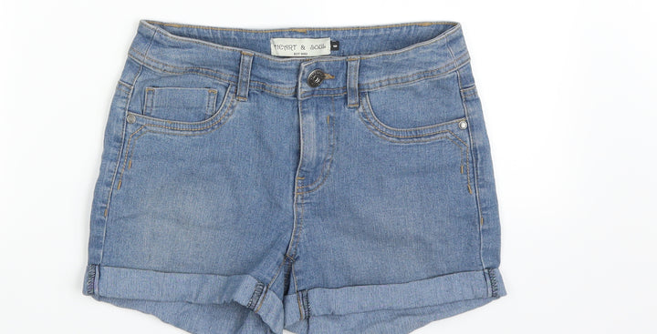 Heart and Soul Womens Blue Cut-Off Shorts Size 6