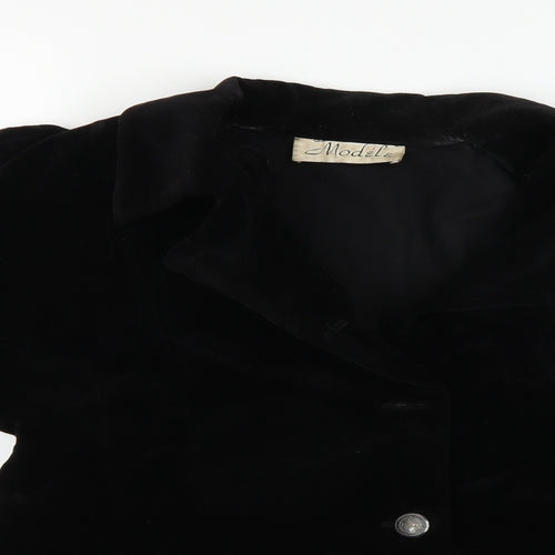 modele Womens Black   Overcoat Coat Size 12
